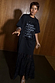 Black Dance Sequin Cara T Shirt Dress featuring a slogan sequin panel and a flowing lace skirt insert.