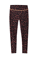 Dark Leopard Leggings in compressive stretch fabric featuring an iconic leopard print and contrast orange detailing.