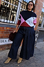 Thumbnail for Dark Indigo Denim Belt Skirt
