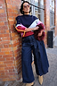 Thumbnail for Dark Indigo Denim Belt Skirt
