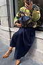 Dark Indigo Denim Belt Skirt