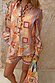 Dolce Vita Marley Shirt with a patchwork tile print and balloon sleeves, styled as a co-ord look with matching shorts.