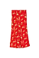 Red Floral Midi Skirt with a white flower print and an elasticated waistband in a relaxed silhouette.