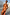 Thumbnail for Burnt orange Blurred Floral Sofia Dress with tie shoulder knots, a V-neckline and side slit for wedding guest dressing.