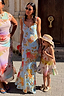 Sky Blue Floral Sofia Dress with tie knot shoulders and a floral print in a bias-cut silhouette.