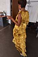 Thumbnail for Gold Fringe Dress featuring tiered gold foil tassels and a sleeveless midaxi silhouette.