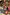 Thumbnail for Girls Pink Fruit Crop Bikini Set featuring a shirred bandeau top and frill bottoms for a beach vacation.