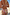 Thumbnail for Fruit Stamps Bikini Bottoms with a Mediterranean fruit print and pink whipstitch trim on a beach.