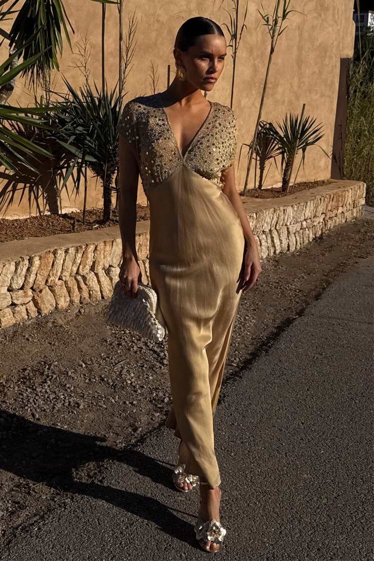 gold sequin elodie dress Elodie Dress