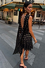 Thumbnail for Black Mini Sophie Dress with Gold Fleck