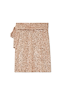 Gold Sequin Mini Jaspre Skirt featuring a multi-wear wrap waist tie and all-over sequin detail.
