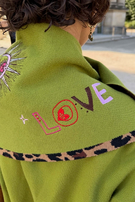 Olive Amore Knit Bandana