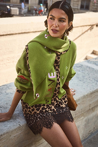 Olive Amore Knit Bandana