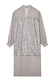 Gunmetal Sequin Lila Shirt Dress featuring shimmering silver sequins and a relaxed longline silhouette.
