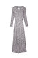 Gunmetal Sequin Soho Dress featuring shimmering grey sequins, long sleeves and a keyhole back detail.