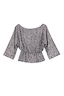 Gunmetal Sequin Tilly Top featuring a boat neckline and elasticated waist, designed in London for dopamine dressing.