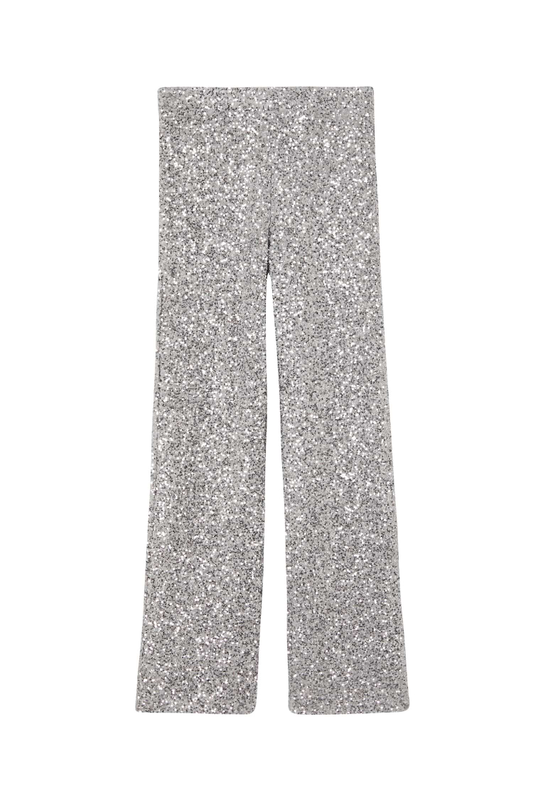 Gunmetal Gunmetal Sequin Freddie Trousers | Never Fully Dressed