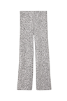 Gunmetal Sequin Freddie Trousers featuring an all-over silver sequin finish and a straight-leg silhouette.