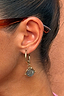 Deloris I Love you Brass Earrings