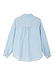 Sky blue Ice Blue Miley Shirt featuring blouson sleeves and embroidered logo on the back neck.