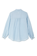Sky blue Ice Blue Miley Shirt featuring blouson sleeves and embroidered logo on the back neck.