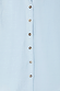 Ice Blue Miley Shirt detail with contrast tortoise buttons on sky blue, lightweight and slightly sheer fabric.