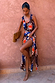 Chocolate and Blue Sun Jaspre Skirt
