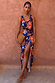 Chocolate and Blue Sun Jaspre Skirt