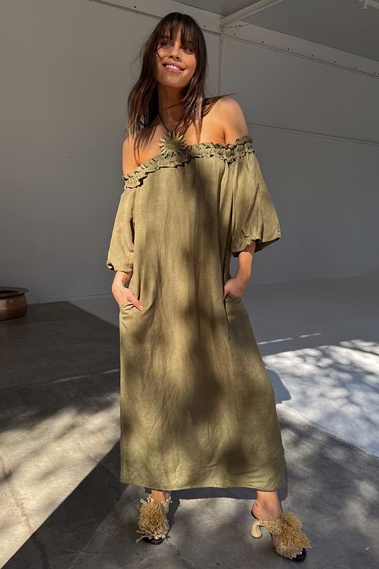 Khaki Ella Dress