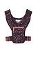 Leopard Running Bag in a vest-style with iconic dark leopard print, front zip pocket and branded straps.