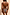 Thumbnail for Leopard print bikini with contrast blue whipstitch detailing on halter and tie-side briefs, seen from the back.