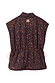 Dark Leopard Gilet with an iconic leopard print, featuring a drawstring waist and gold logo on the back.