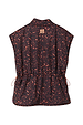 Dark Leopard Gilet with an iconic leopard print, featuring a drawstring waist and gold logo on the back.