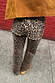 Leopard Lucia Scallop Detail Jeans featuring scalloped back pockets and embroidered logo in a wide leg fit.