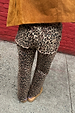 Leopard Lucia Scallop Detail Jeans featuring scalloped back pockets and embroidered logo in a wide leg fit.