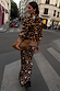 Heart Leopard Scarf
