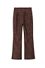 Thumbnail for Iconic Leopard Ski Trousers with a high waisted thick waistband and brown animal print pattern.