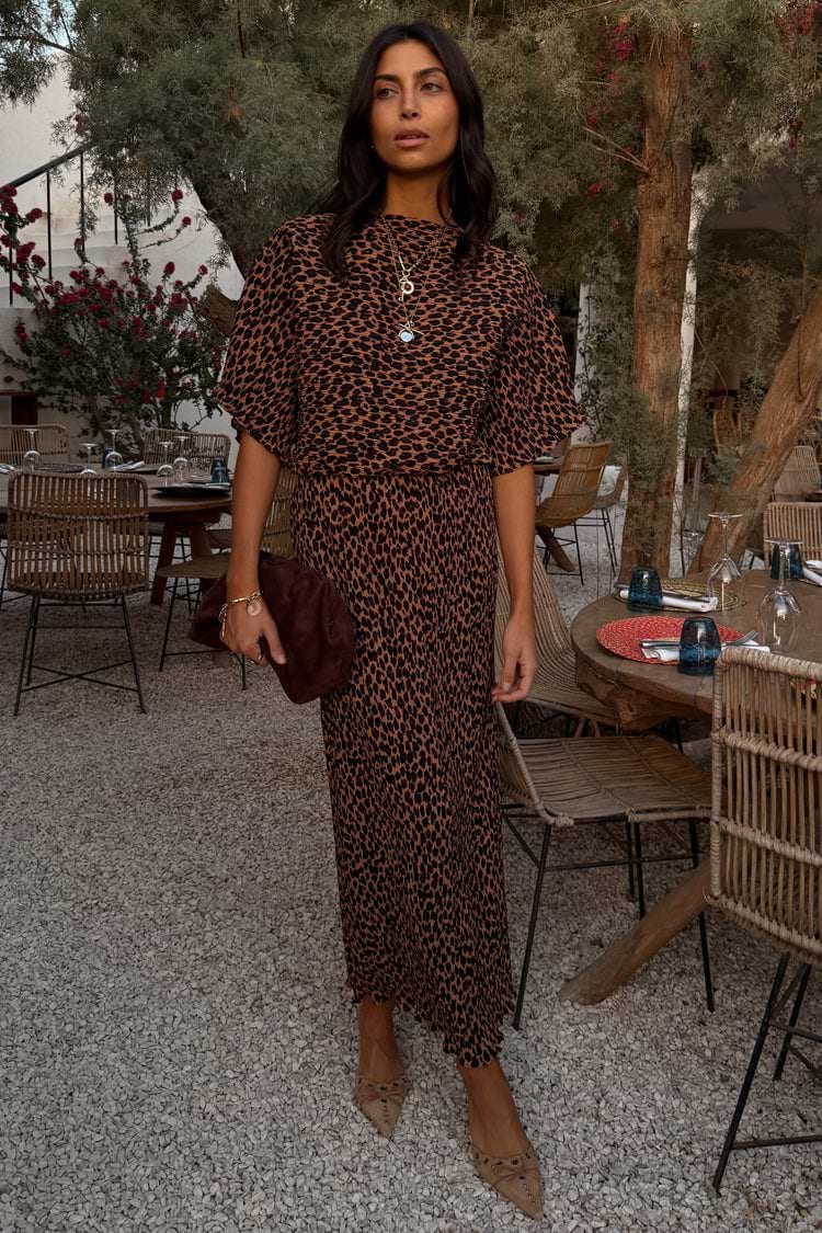 Women's Lucia Leopard Tilly Dress in Leopard - Size XXXL