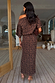 Thumbnail for Lucia Leopard Tilly Dress in iconic leopard print plisse, showing the back view and off-the-shoulder styling.