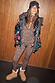 Leopard Thermal Leggings and matching base layer top paired with a printed puffer jacket for a ski-ready outfit.