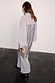 Gunmetal Sequin Lila Shirt Dress in grey, featuring a shimmering sequin back panel and relaxed longline silhouette.