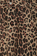 Leopard Lucia Scallop Detail Jeans in animal print denim featuring a scalloped pocket and metal logo button.