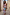 Thumbnail for Abstract Soleil Luna Mesh Dress with a multicoloured sun print and sheer short sleeves on a model.