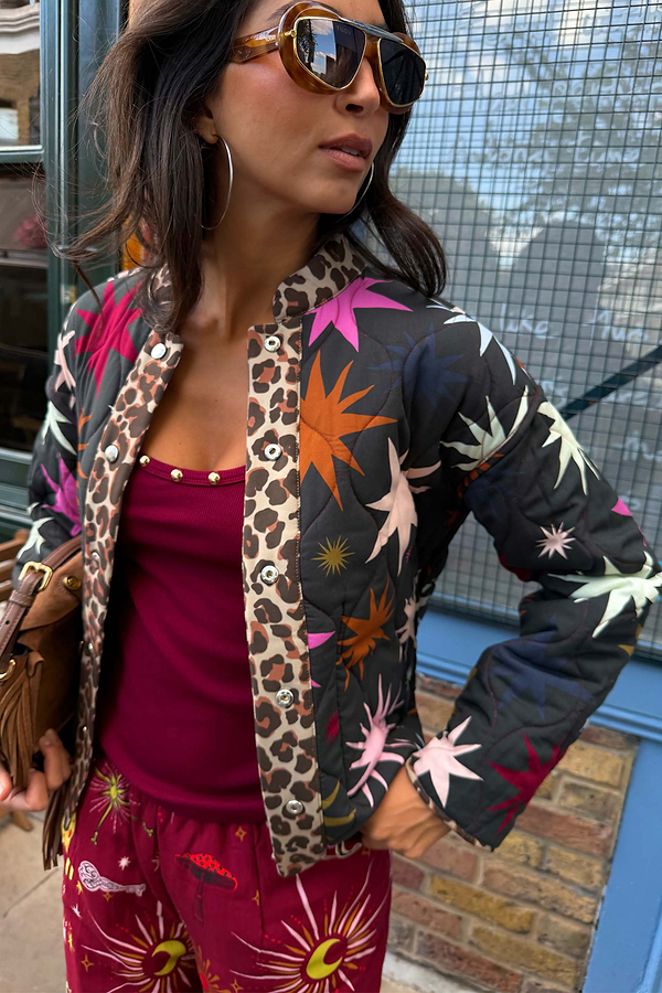 Burgundy Lunar Reversible Jacket