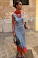 Sky Blue Deer Midi Maeva Skirt