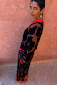 Thumbnail for Tan Jaden Floral Midi Meava Skirt