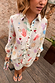 Oversized Celestial Marley Shirt in cream featuring a colourful print of palms, suns and hearts.