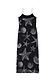 Thumbnail for Black Seashell Mesh Cami Dress featuring a white starfish and shell print in a relaxed midi-length slip style.
