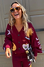 Thumbnail for Burgundy Mystical Cardigan