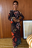 Thumbnail for Night Garden Mesh Dorris Skirt and top co-ord in a patchwork print of leopard, fish and poppy motifs.